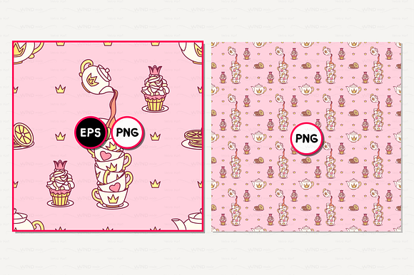 vector Royal sweets pattern in Patterns - product preview 1