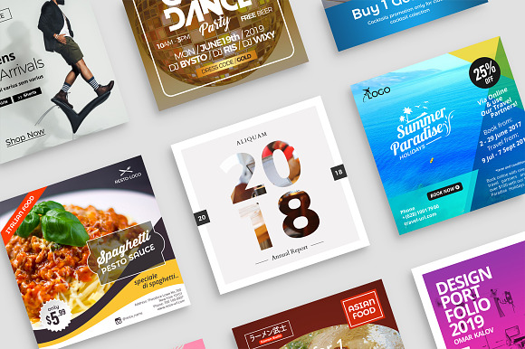 72 Instagram Templates Vol.1 in Instagram Templates - product preview 4