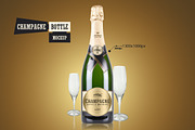 Champagne Bottle - Mockup