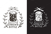 Cooking Battle Sign and Label Design