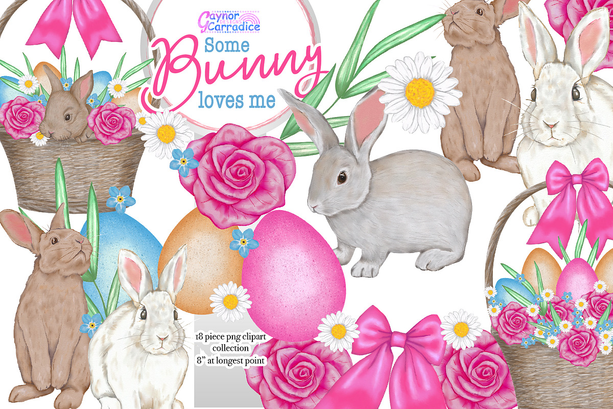 Some bunny love me easter kit in Illustrations - product preview 8
