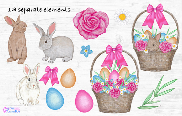 Some bunny love me easter kit in Illustrations - product preview 1