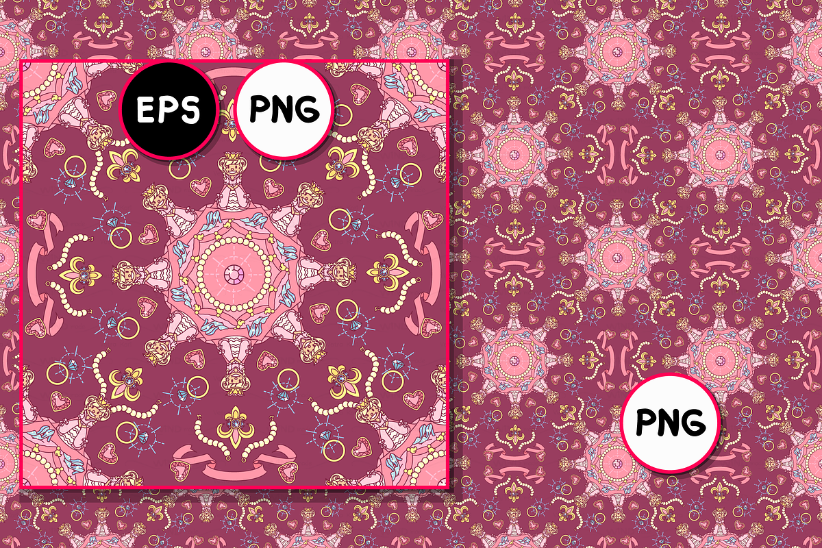 vector Royal seamless pattern in Patterns - product preview 8