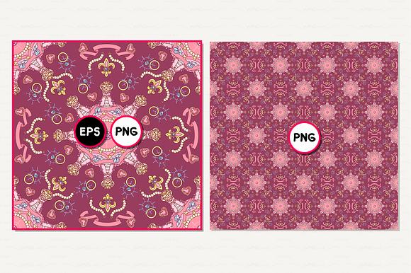 vector Royal seamless pattern in Patterns - product preview 1