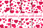 Valentine's day seamless patterns