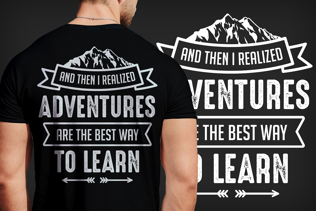 6 Saying Adventure T-Shirt Design in Illustrations - product preview 8