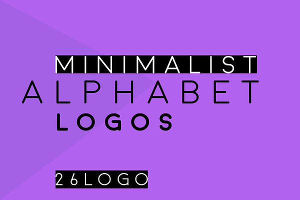 ALPHABET Minimalist logo bundle