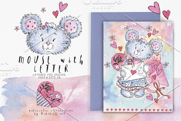 SO LOVELY BEARS+ 1 MOUSE :) in Illustrations - product preview 7