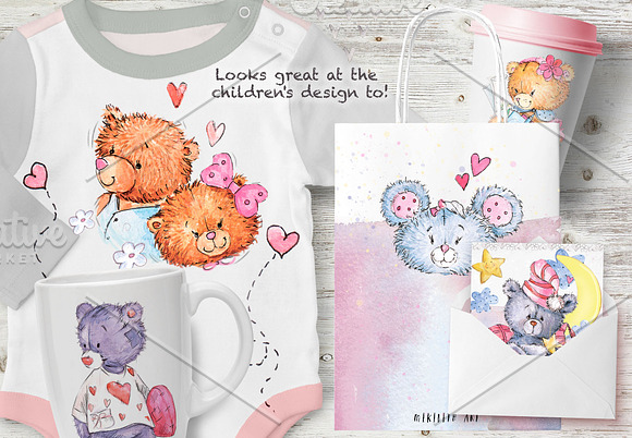 SO LOVELY BEARS+ 1 MOUSE :) in Illustrations - product preview 8