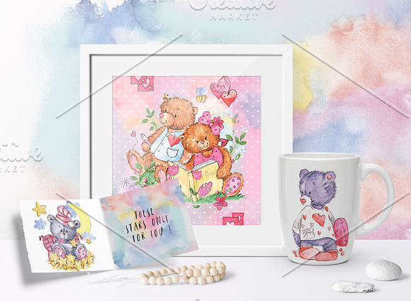 SO LOVELY BEARS+ 1 MOUSE :) in Illustrations - product preview 10
