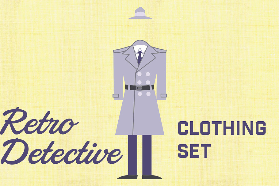 Retro Detective Clothing Set