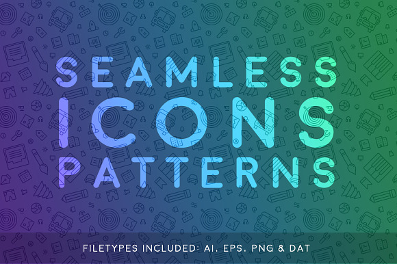 Seamless Icons Patterns in Patterns - product preview 3