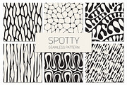 Spotty. Seamless Patterns Set