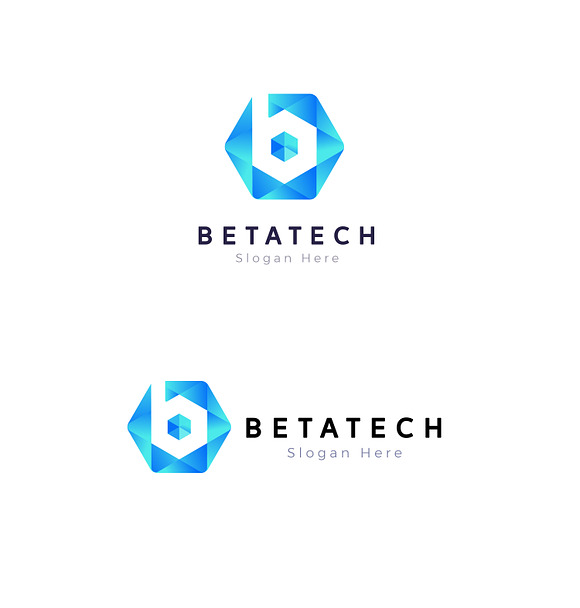 Letter B Logo - Beta Tech Logo in Logo Templates - product preview 2
