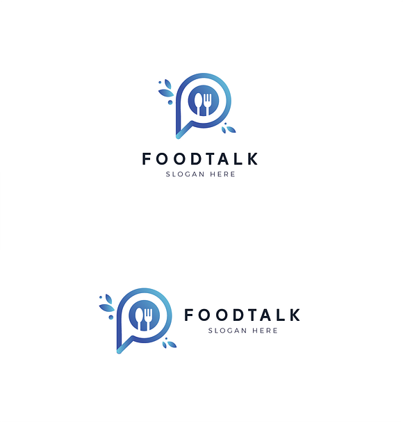 Letter P Logo - Food Talk Logo in Logo Templates - product preview 4