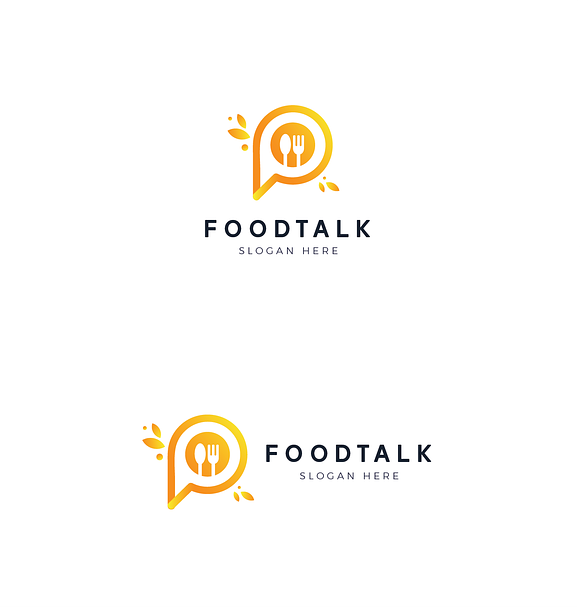 Letter P Logo - Food Talk Logo in Logo Templates - product preview 5