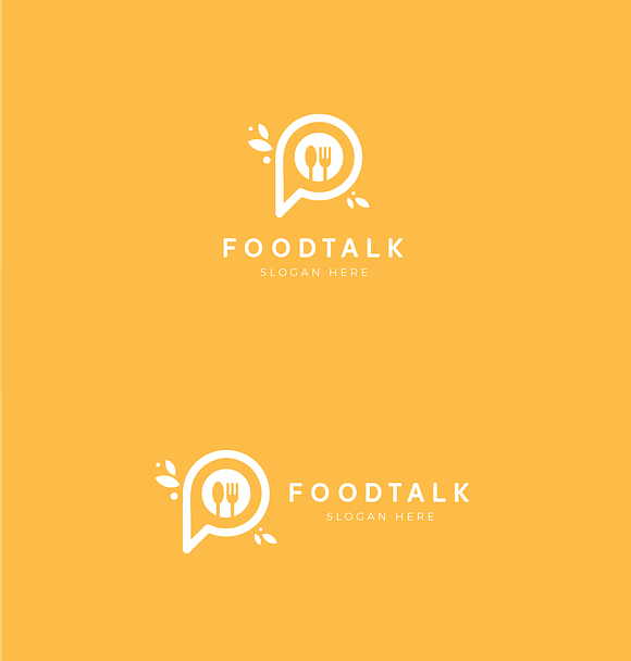 Letter P Logo - Food Talk Logo in Logo Templates - product preview 7