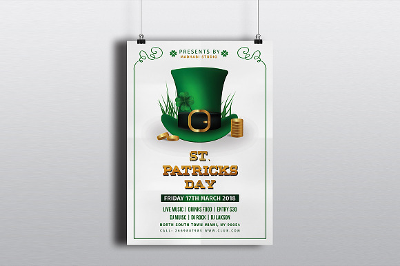 St. Patricks Day Flyer Template in Flyer Templates - product preview 3
