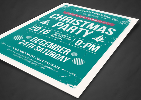 Christmas Party Flyer Template in Flyer Templates - product preview 1