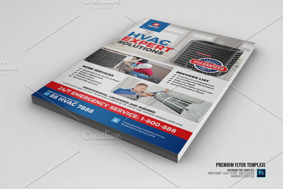 HVAC Installation and Maintenance in Flyer Templates - product preview 8