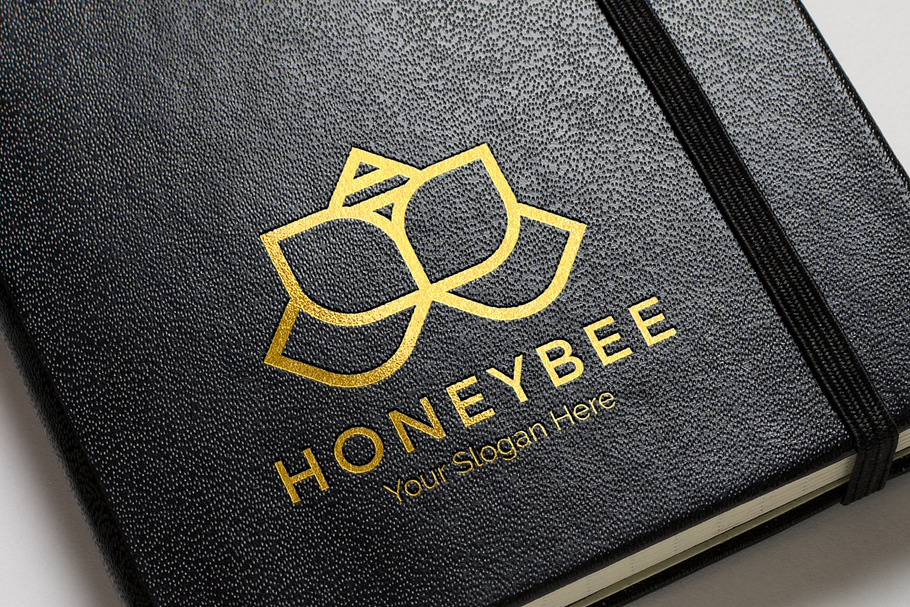 Honey Bee Logo - Flower Logo in Logo Templates - product preview 8