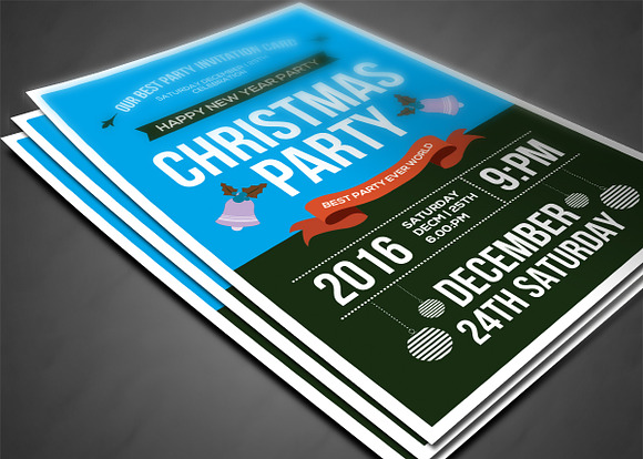 Christmas Party Flyer Template in Flyer Templates - product preview 2