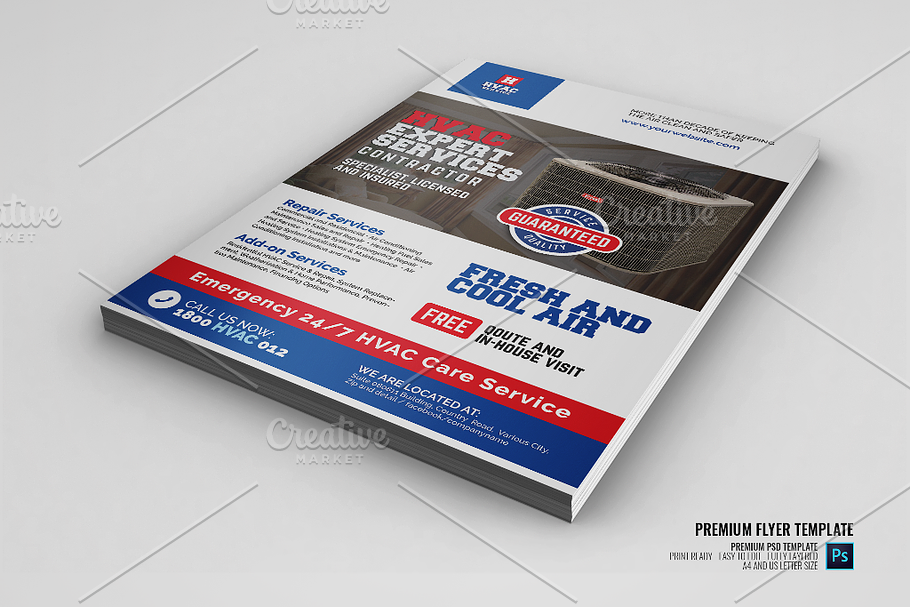 HVAC Heating and Cooling Services in Flyer Templates - product preview 8