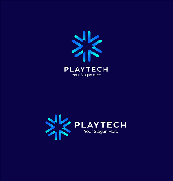 Play Technology Logo  in Logo Templates - product preview 3