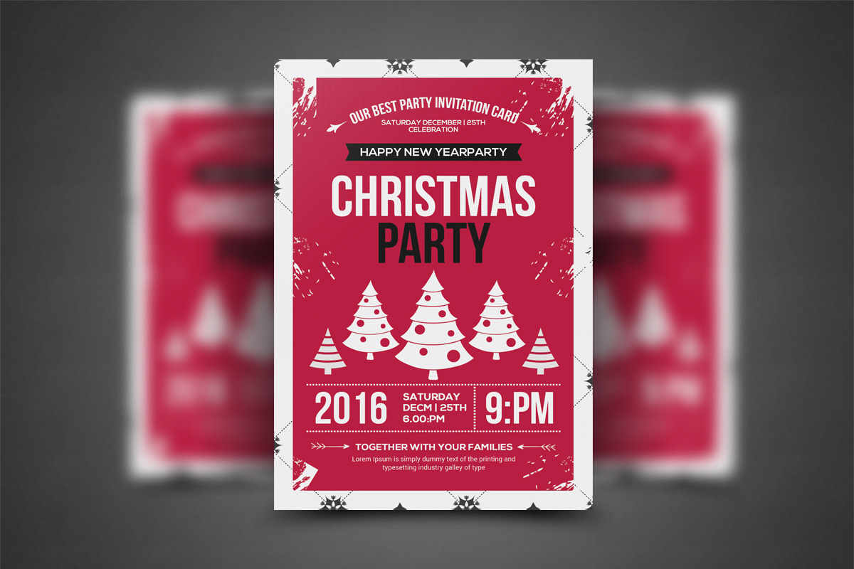 Christmas Celebration & Winter Party in Flyer Templates - product preview 8