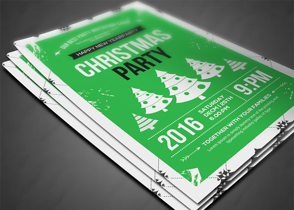 Christmas Celebration & Winter Party in Flyer Templates - product preview 2