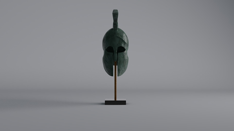 Ancient Greek Helmet in 3D - product preview 1
