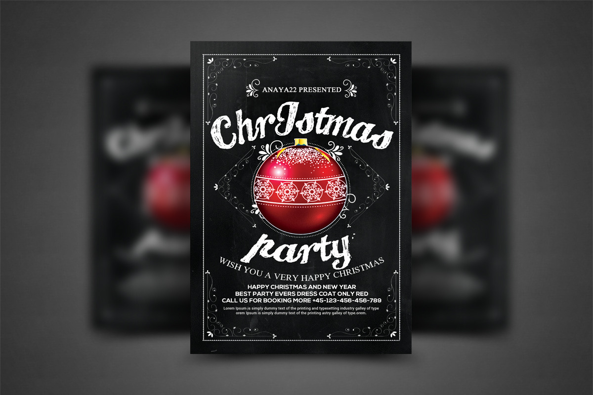 Christmas Party Flyer Celebration in Flyer Templates - product preview 8
