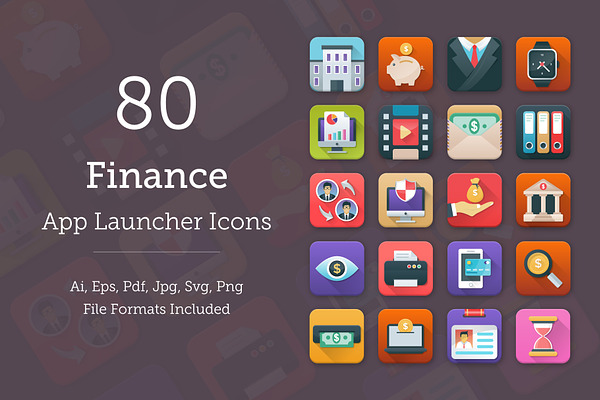 80 Finance App Icons
