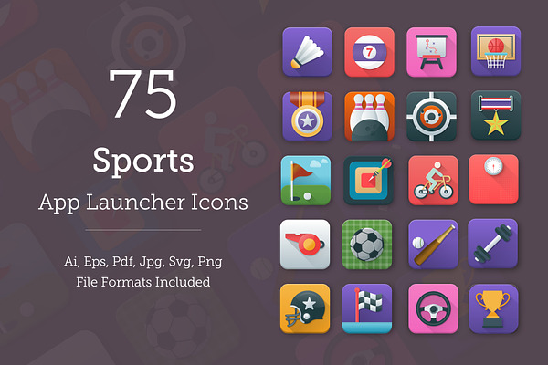 75 Sports App Icons