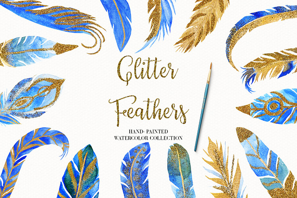 Watercolor Feather Illustration