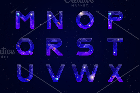 Night. Creative typography in Illustrations - product preview 7