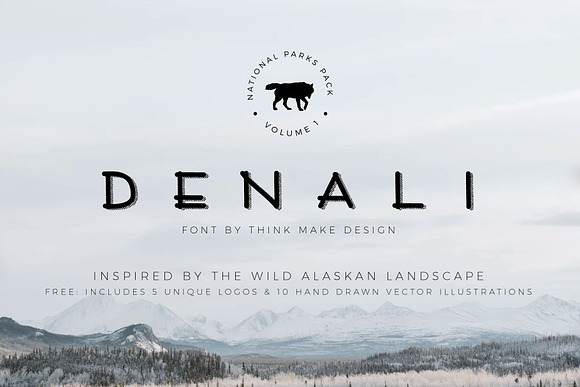 Denali Font, Illustrations, & Logos! in Display Fonts - product preview 5