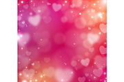 Valentine blur abstract background
