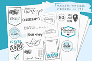 Travelers notebook stickers