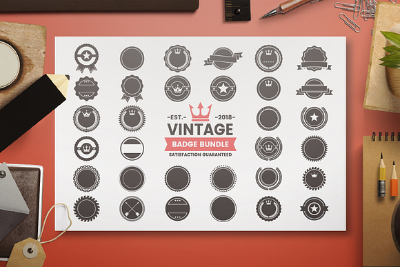 395 VINTAGE GENERATOR TOOLKIT in Logo Templates - product preview 2