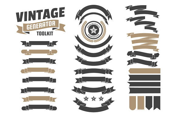 395 VINTAGE GENERATOR TOOLKIT in Logo Templates - product preview 8