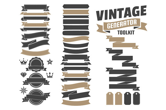 395 VINTAGE GENERATOR TOOLKIT in Logo Templates - product preview 9