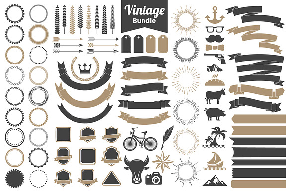 395 VINTAGE GENERATOR TOOLKIT in Logo Templates - product preview 11