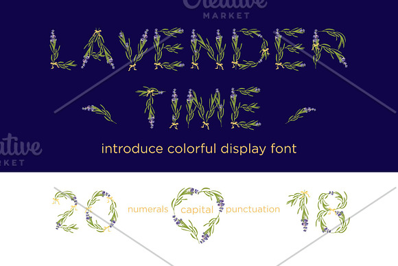 LAVENDER-TIME-Color font in Display Fonts - product preview 6
