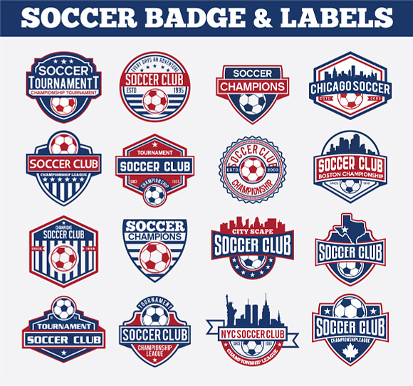SPORTS BADGES AND LOGO BUNDLE in Logo Templates - product preview 7