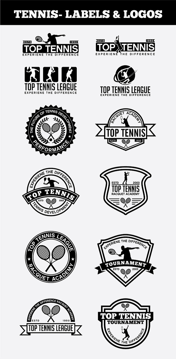SPORTS BADGES AND LOGO BUNDLE in Logo Templates - product preview 13