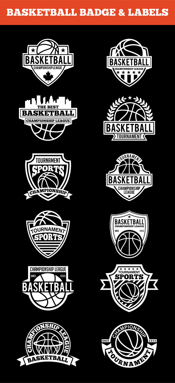 SPORTS BADGES AND LOGO BUNDLE in Logo Templates - product preview 14