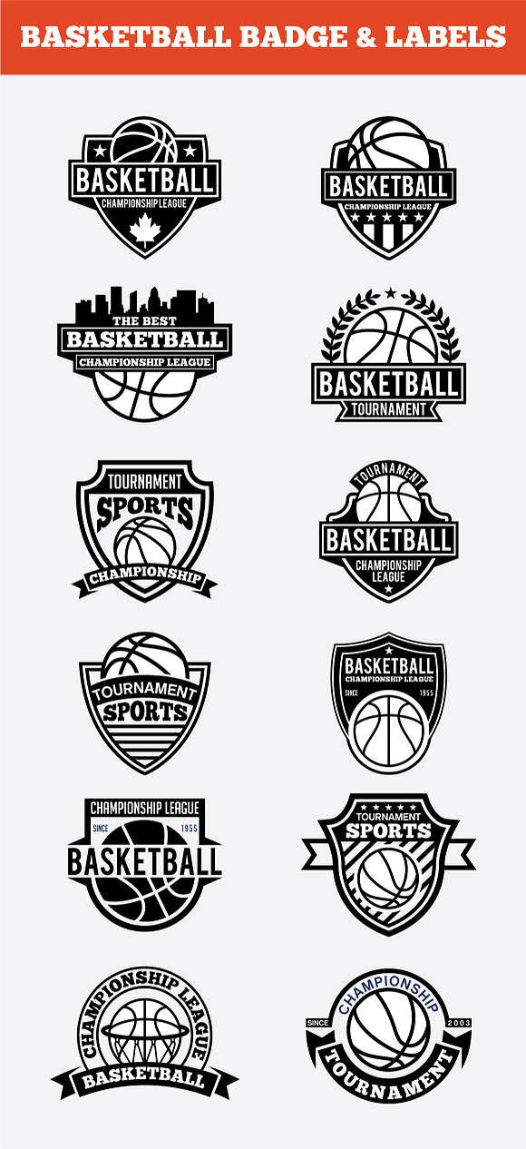 SPORTS BADGES AND LOGO BUNDLE in Logo Templates - product preview 15