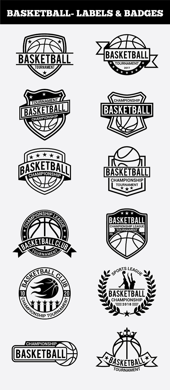 SPORTS BADGES AND LOGO BUNDLE in Logo Templates - product preview 16