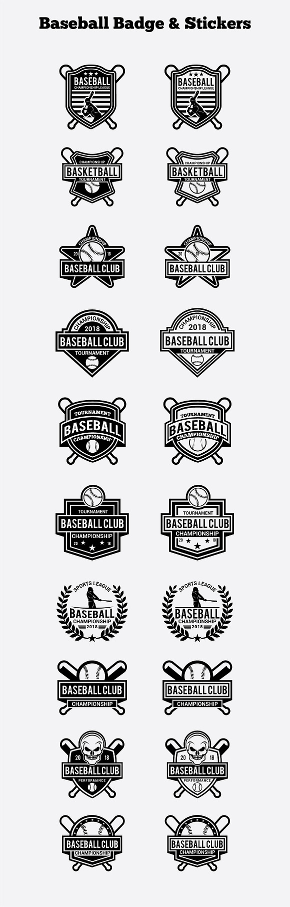 SPORTS BADGES AND LOGO BUNDLE in Logo Templates - product preview 22